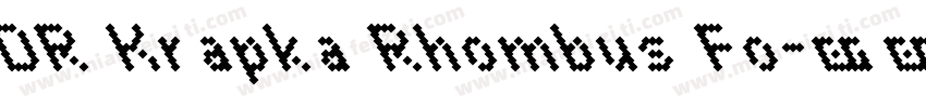 DR Krapka Rhombus Fo字体转换